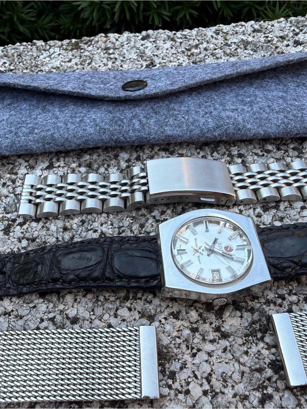 Silver Mesh Bracelet Watch - Silver
